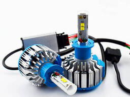 Комплект LED ламп TurboLed T1 H3 6000K 50W 12/24v CanBus с активным охлаждением