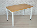 Компьютерный стол Тавол Фурнер 140 см х 70 см шпон натурального дуба + металл. .. - фото 3