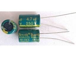 Конденсатор 4,7uF 250V 13x21 мм компьютерный электролитический (низкий импеданс) LOW. ..
