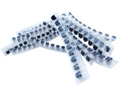 Конденсаторы SMD 130шт алюминиевые 1-220мкФ 10-50В