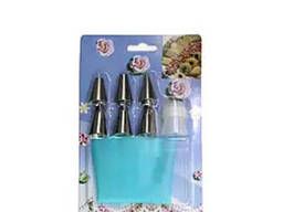 Кондитерський мішок з насадками 15 предметів, 5x18см