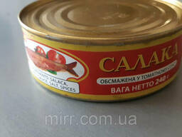 Консервы салака в томате 240грамм