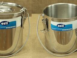 Контейнер для транспортування їжі 10,5л 24х24см нержавійка