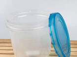 Контейнер лоток судочек круглый с закручивающейся крышкой PP 0.7 л - фото 2