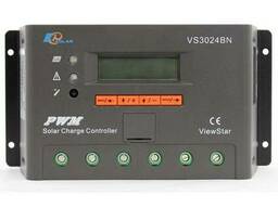 Контроллер, ШИМ 30А 12/24В с дисплеем, (VS3024BN) EPSolar