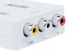 Конвертер HDMI на RCA (AV) CVBS адаптер видео с аудио 1080P HDV-610 AV-001 (4273) White - фото 2
