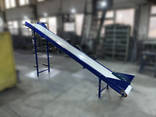 Конвейер наклонный, желобчатый транспортер лента ПВХ длина 4 метра. - фото 3