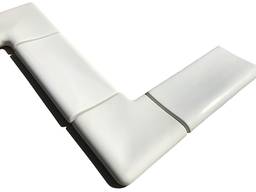 Копинговый камень угловой наружный 25 см "Волна"