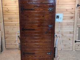 Коптильня гарячого та холодного копчення з конвекцією в металі на 130 кг (1300л)