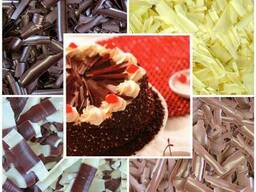 Кора шоколадная из бельгийского шоколада, шоколадный декор