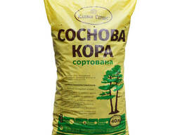 Сосновая кора средняя 30-60 мм мешок 40 л