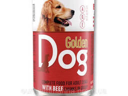Корм для собак с говядиной в соусе Golden Dog 1240 г Венгрия 5999884350316