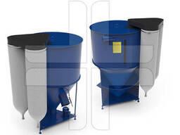 Кормосмеситель «КС - 1000» 220В. Смешиватель кормовой вертикальный. Змішувач для корму.