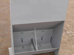 Кормушка для свиней на откорм 2 секции 140 л 5-15 голов