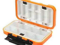 Коробка для снастей SF24119, 16х9х4.5 см, оранжевая