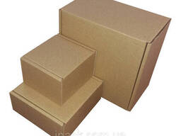 Коробка картонная самосборная 710х240х100 мм бурая трехслойный картон Т-22С
