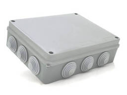 Коробка розподільна зовнішня Premium Р110 255х200х80мм; IP55; Сірий; пластик;. ..