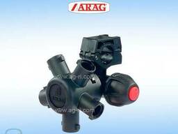 Корпус форсунки на трубу обприскувача Arag (5 розпилювачів)