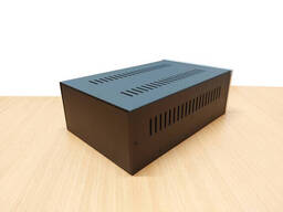 Корпус металлический MiBox с алюминиевой панелью MB-22 (Silver) (Ш170 Г267 В90) черный