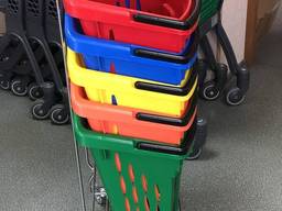 Кошик 38 л на колесах виробник Польша Kon Plast