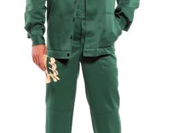 Костюм робочий STUGA «СТАНДАРТ» (напівкомбінезон з курткою) зелений