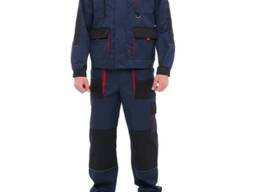 Костюм робочий з напівкомбінезоном синій, арт. 09781