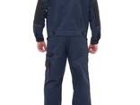 Костюм робочий з напівкомбінезоном синій, арт. 09781 - фото 1