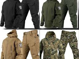 Костюм софтшел на флисе и без. Военная форма