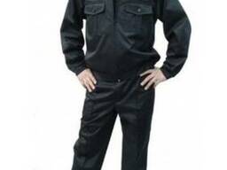 Костюм охранника черный, куртка и брюки для охраны