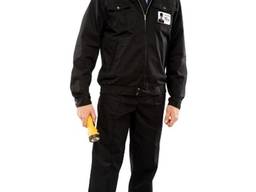 Костюм охранника 'Плаза' (куртка брюки) цвет чёрный.