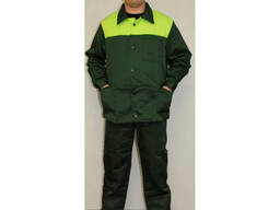 Костюм робочий, з салатовою кокеткою