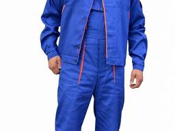 Костюм робочий "И" (ткань смесовая, василек оранж. )