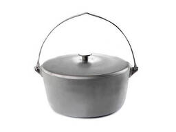 Котел алюмінієвий з кришкою та дужкою 278мм 8л СИЛА