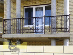 Ковані перила для балкона, балкон, балконні огородження