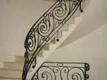 Кованые лестницы, сварные металлические навесы, оградки. - фото 3