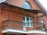 Кованые заборы, ворота, решетки, лестницы, козырьки, навесы. - фото 2