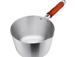 Ковш алюминиевый 2 л с деревянной ручкой Interos