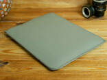 Кожаный чехол для MacBook на молнии, с войлочной подкладкой, кожа Grand, цвет Серый - фото 1
