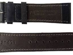 Кожаный ремешок для часов Mykhail Ikhtyar, шириной 22 мм черный