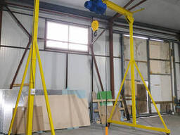 Козловий кран електричний мобільний 3,2т, 4м — тельфер, П-подібна конструкція...