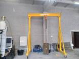 Козловий кран електричний мобільний 3,0т, 4м — кран-балка, тельфер, монтаж під ключ - фото 2