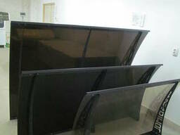 Козырек с монолитного поликарбоната-купить Киев-цена