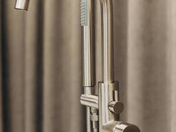 Кран для ванны смеситель напольный отдельно стоящий Brone Fantasia Brushed Nickel