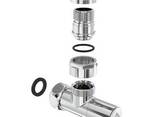 Кран кутовий Laris Звичайний 1/2" - 3/4" + ексцентрики 2шт. (LX-4701) - фото 2