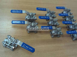 Кран шаровой 3-х сост сварка нержавеющий Dn 100 AISI 316