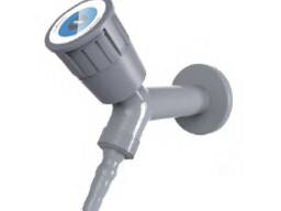 Кран-носик лабораторний, 45°, монтаж у стіну