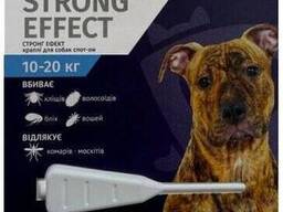 Краплі на холку від бліх і кліщів Palladium Strong Effect для собак від 10 до 20 кг 1. ..
