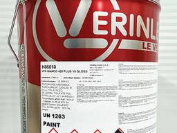 Краска ПУ белая матовая для МДФ, дерева Verinlegno VPK BIANCO 420 PLUS (блеск:10,25 глосс)