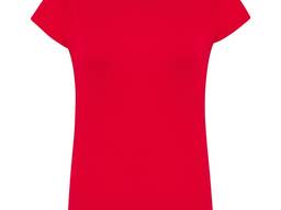 Женская футболка 100% хлопок цвет красный