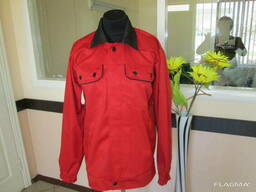 Куртка рабочая, демисезонная, красная